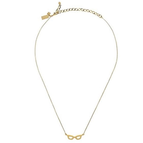 $58 Kate Spade lookout glasses gold mini pendant necklace - Picture 4 of 5